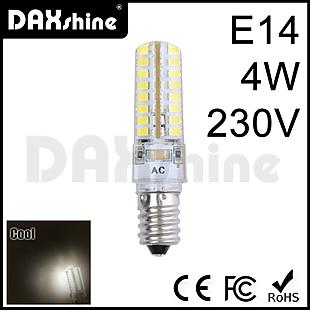 DAXSHINE 64LED E14 4W 230V Cool White 6000-6500K 290-310lm    